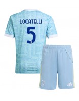 Juventus Manuel Locatelli #5 Venkovní dres pro děti 2025-26 Krátký Rukáv (+ trenýrky)